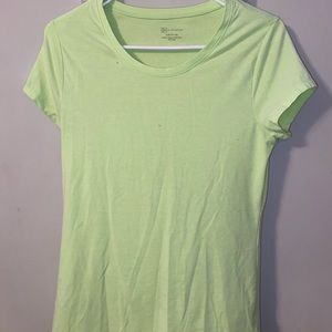 Plain green short sleeve shirt